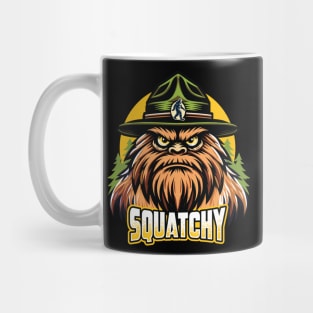 Squatchy Forest Ranger - Bigfoot Enthusiast Graphic Mug